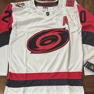 Carolina Hurricanes Sebastian Aho White Jersey #20 Adult Medium (50) NWT